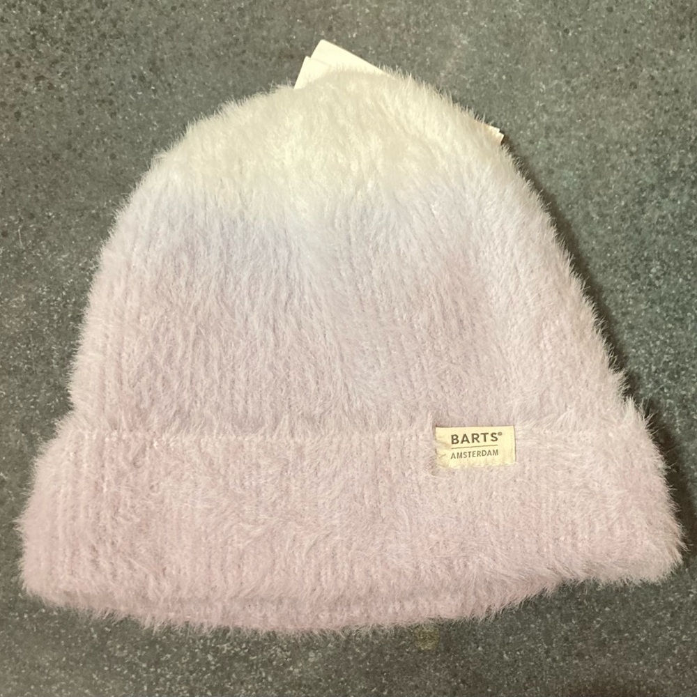 ❄️☃️ BARTS Amsterdam Soft Thick Lilac Lavender White Kids Lulai Beanie 4-8yrs